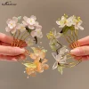 Peigne à cheveux classique élégant, bâton de cheveux de Style chinois, fleur en forme de U, épingle à cheveux Cheongsam pour accessoires Hanfu