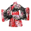 kimono japonais yukata geisha pour enfants, robe de soirée, kimono traditionnel vintage avec obi, nouveauté, costume de cosplay pour filles, peignoir