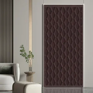 Rideaux de porte confidentialité et chaleur pour les familles dans un style moderne, les rideaux de porte d&rsquo;hiver insonorisés et résistants au froid,