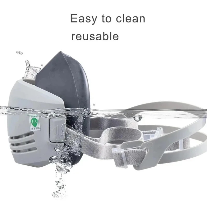 masque anti poussière + 20 filtres en coton respirateur demi visage masque anti poussière anti poussière de construction industrielle brume de sécurité masque à gaz masque anti poussière + 20 filtres en coton respirateur demi visage masque anti poussière anti poussière de construction industrielle brume de sécurité masque à gaz