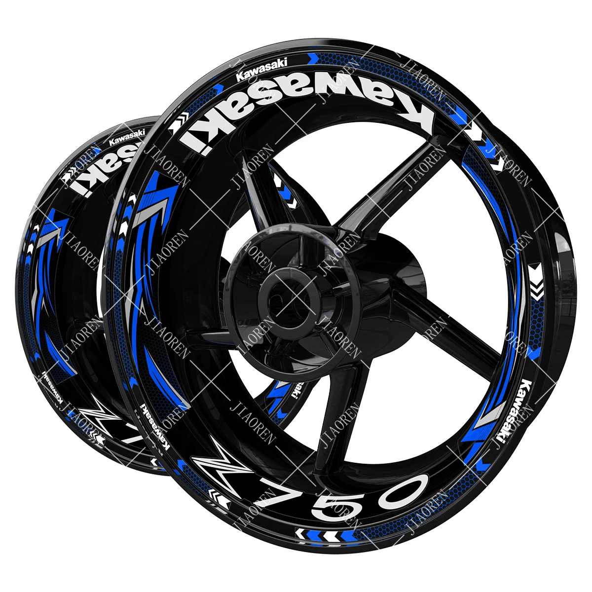 autocollant de roue kawasaki z750, autocollant de jante en vinyle, logo autocollant de roue kawasaki z750, autocollant de jante en vinyle, logo