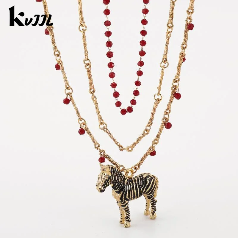 collier pendentif zèbre en émail personnalisé, 1 pièce, bijoux tendance vintage en métal, boucles d'oreilles zèbre pour femmes collier pendentif zèbre en émail personnalisé, 1 pièce, bijoux tendance vintage en métal, boucles d'oreilles zèbre pour femmes