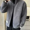 veste polaire pour hommes style coréen hiver épaissi coton rembourré manteau mâle streetwear vêtements d'extérieur décontractés vestes d'hiver hommes manteau