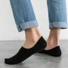 5 paires de chaussettes bateau en coton pour hommes, antidérapantes, en silicone, invisibles, respirantes, pantoufles de cheville, chaussettes de sport, été et automne