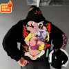 harajuku dragon ball majin buu saiyan streetwear vintage automne hommes à capuche hiver femmes surdimensionné sweat à capuche à manches longues