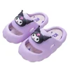 tongs coordonnantes d'intérieur et d'extérieur pour filles, pantoufles de maison de dessin animé mignon, cinnamoroll kuromi my melody, été