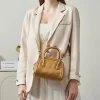 sac à main pour femme d'inspiration vintage en cuir de vachette de première qualité, fourre tout à poignée supérieure, finition mate, sac à bandoulière à sangle unique