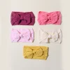 5 pièces mignon arcs bébé bandeau doux élastique bébé fille bandes de cheveux pour nouveau né infantile turban chapeaux bébé cheveux accessoires