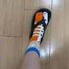 3 paires de chaussettes d'été à bout fendu, design amusant rayé d'anguille de jardin, style couple, style vacances en bord de mer