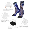 aitanas cuarto azul album chaussettes mode bas hiver anti dérapant femmes hommes chaussettes respirant graphique course chaussettes de sport