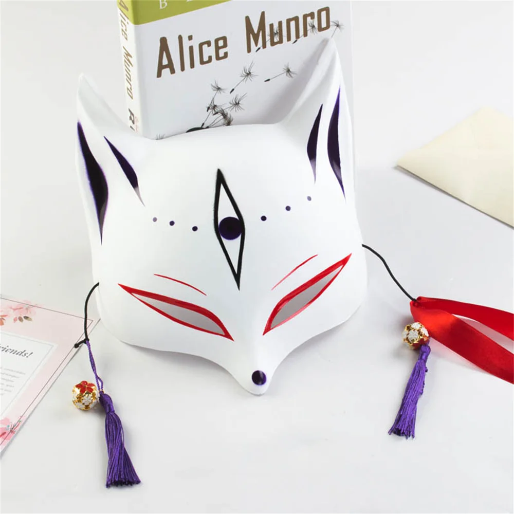 masque de mode fait à la main festival cosplay cadeau anime masque de renard cloche demi visage masque de chat pour les conventions d'anime fêtes costumées masque de mode fait à la main festival cosplay cadeau anime masque de renard cloche demi visage masque de chat pour les conventions d'anime fêtes costumées