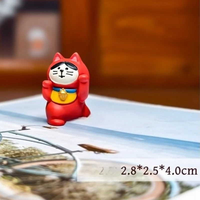 ornements de bureau chat porte bonheur mignon, décoration porte bonheur, artisanat créatif en résine, modèle miniature, décor de bureau, petit cadeau pour amis ornements de bureau chat porte bonheur mignon, décoration porte bonheur, artisanat créatif en résine, modèle miniature, décor de bureau, petit cadeau pour amis