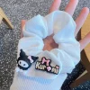 4 pièces/ensemble kawaii bandes de cheveux pour les filles mignon dessin animé bandeaux élastiques porte queue de cheval accessoires de cheveux coffret cadeau
