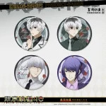 Tokyo Ghoul Re Sasaki Haise Arima Kisho Shuu Tsukiyama chine autorisation officielle Cosplay Badge d&rsquo;image latérale