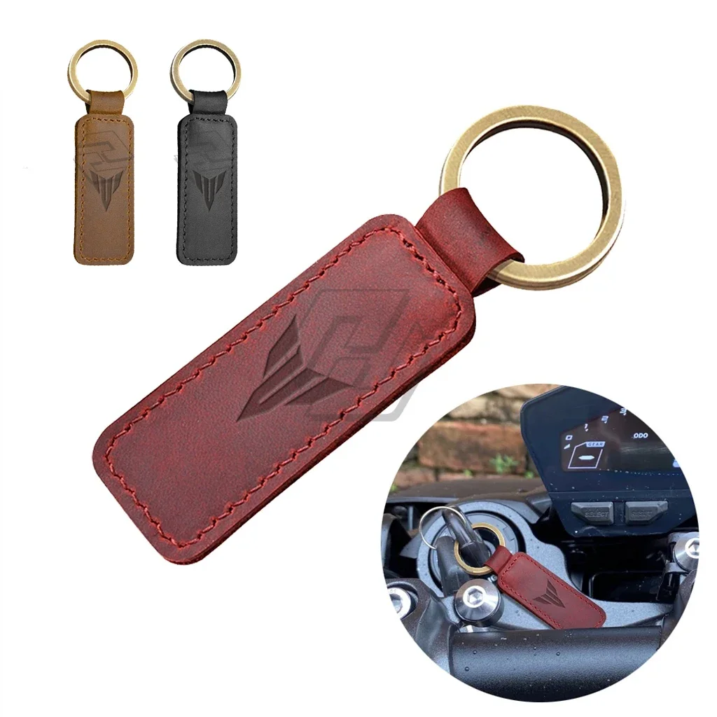 porte clés en cuir pour modification de moto yamaha mt01 mt03 mt07 mt09 mt10, accessoires pendentif porte clés en cuir pour modification de moto yamaha mt01 mt03 mt07 mt09 mt10, accessoires pendentif