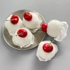 Épingles à cheveux lolita pour filles, boule moelleuse mignonne, rouge, sans dentelle, ornement de cheveux doux, accessoires de cosplay, thème créatif, accessoire photo, costume
