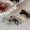 pinces à cheveux en forme de chat mignon coréen, épingle à cheveux pour femmes, filles, étudiantes, bandeau en crabe pour washface y2k, accessoires pour cheveux, ornement de couvre chef