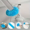 ensemble de plumeau de ventilateur de plafond en microfibre réutilisable pour la maison et les camping car brosse de nettoyage sans effort avec technologie de verrouillage de la poussière