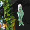 patkaw banderole de carpe japonaise, cerf volant koinobori, chaussettes à vent avec sensation de poisson, bannières, décoration dorée