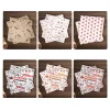 50pcs résistant à l'huile cuisson emballage alimentaire cire papier burger frites emballage papier huilé cuisine sandwich pain alimentaire outils de cuisson tapis