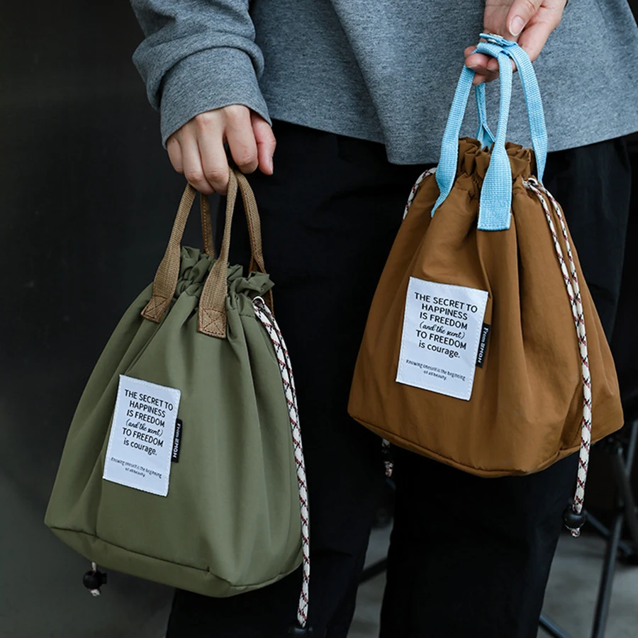 sac à déjeuner japonais coréen en toile de coton, sac à main à cordon de serrage, portable, isolé thermiquement, pique nique, stockage des aliments, boîte à bento, fourre tout sac à déjeuner japonais coréen en toile de coton, sac à main à cordon de serrage, portable, isolé thermiquement, pique nique, stockage des aliments, boîte à bento, fourre tout