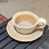tasse et soucoupe en porcelaine au four japonais, tasse à café rétro créative, table à manger, tasses à lait, thé de l'après midi, tasse à jus de fruits