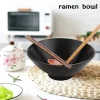 a19f bol à soupe ramen japonais avec cuillère et baguettes assortis, adapté à udon, soba, grande taille