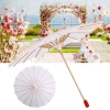 parapluie chinois en papier blanc, accessoires photo, décoration de fête de mariage, fournitures pour la maison, bricolage