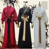 costume ancien hanfu pour hommes, robe folklorique hanfu, longue robe brodée, style traditionnel chinois, fête de samouraï japonais, halloween 2026