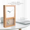grande horloge murale japonaise moderne, pendule en bois, montres silencieuses, horloges nordiques, décoration d'intérieur, cadeau de décoration de salon