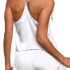 ensemble pyjama sexy en satin de soie pour femme – haut caraco à col en v et short à volants, lingerie de mariée, parfait pour les vêtements de nuit