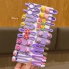 20 pinces à cheveux violettes mignonnes, douces et à la mode avec accessoires pour cheveux bb