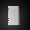 séparateur d'index de papier transparent a5 a6 6 trous pour classeur planificateur cahier papeterie cahier diviseur de papier accessoires