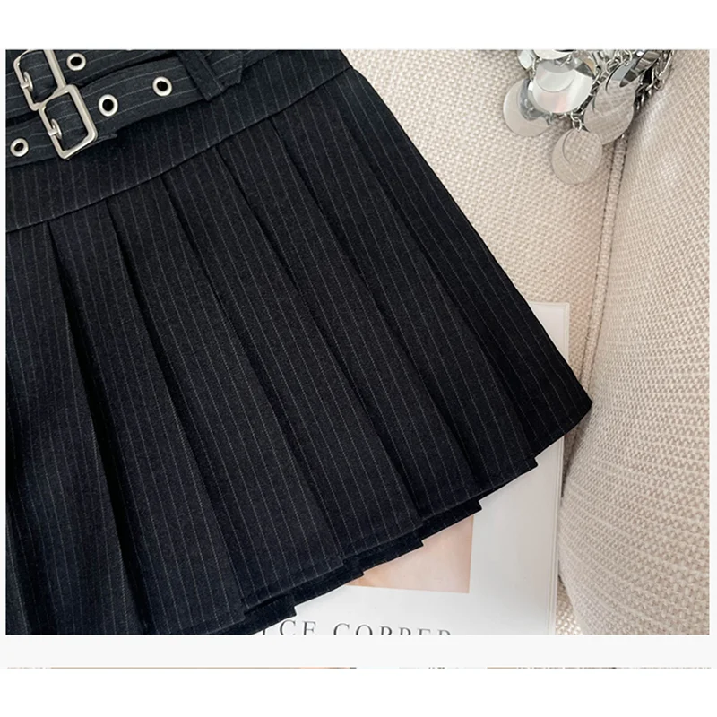 jupe rayée femme y2k japonais harajuku high street office college années 2000 style rétro a ligne mini jupe vêtements 2025 noir jupe rayée femme y2k japonais harajuku high street office college années 2000 style rétro a ligne mini jupe vêtements 2025 noir