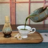 ensemble matcha, kit matcha pétale, accessoires matcha, bol matcha vitré, fouet, outils cannelés, cérémonie artisanale, 8 pièces