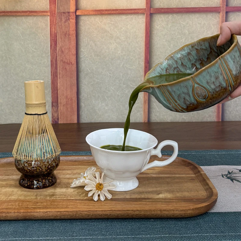 ensemble matcha, kit matcha pétale, accessoires matcha, bol matcha vitré, fouet, outils cannelés, cérémonie artisanale, 8 pièces ensemble matcha, kit matcha pétale, accessoires matcha, bol matcha vitré, fouet, outils cannelés, cérémonie artisanale, 8 pièces