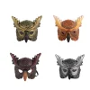 masque de tête design réaliste masque de hibou matériau pp masque d'oiseau masque complet style effrayant masque de bal masque de costume d'halloween mardi gras