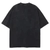 t shirt surdimensionné en coton délavé pour homme, avec motif de portrait de film, harajuku, hip hop, streetwear