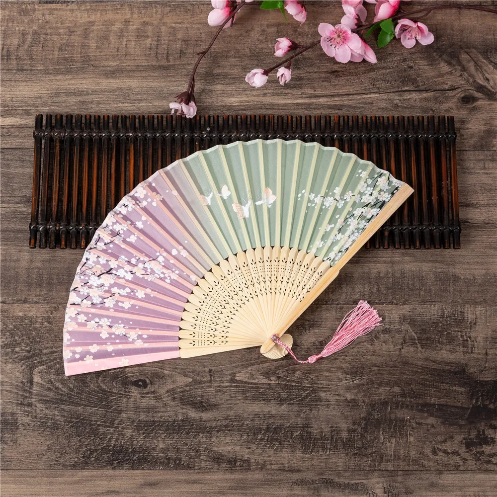 Éventail pliant à main pour mariage, artisanat d'art traditionnel chinois japonais coréen, cadeau en bambou, accessoires de danse pour salle, décorations pour la maison Éventail pliant à main pour mariage, artisanat d'art traditionnel chinois japonais coréen, cadeau en bambou, accessoires de danse pour salle, décorations pour la maison