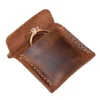 Sacs de rangement pour matiques en cuir PU, poudres pour matiques, portables, vintage, décroissants à la main, durables, élégants, étui pour matiques à bijoux