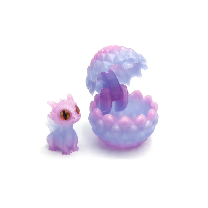 figurines décoratives imprimées en 3d, œuf de dragon avec petit dragon à l'intérieur, adaptées aux meubles de maison et un ornement de décoration de bureau figurines décoratives imprimées en 3d, œuf de dragon avec petit dragon à l'intérieur, adaptées aux meubles de maison et un ornement de décoration de bureau