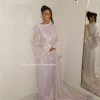 booma – robe de soirée trapèze brillante, col rond, tenue de soirée formelle pour femmes, manches longues, élégante, robe de bal, personnalisée, 2025