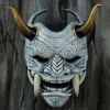 masque de cosplay japonais hannya demon pour hommes, masques complets en latex, oni samurai noh kabuki prajna, evil de mon mon ster