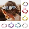 femmes fleurs feuilles bandeaux accessoires de mariage rose fleur couronne bohême guirlande filles couronne florale mariée halo casque