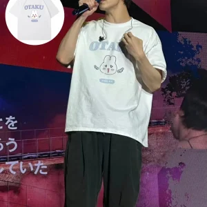 Été coréen TXT SOOBIN le même Kpop T-Shirt à manches courtes surdimensionné Y2k pur coton blanc haut unisexe T-Shirt vêtements pour femmes