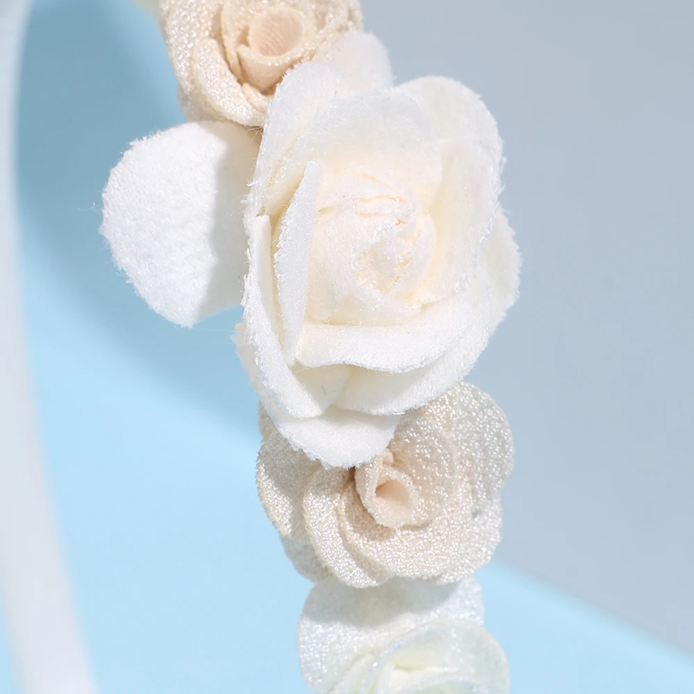 bandeau à fleurs coréen, bandeau à fleurs doux, cerceau pour enfants, couronne de mariage pour filles, accessoires de coiffure quotidiens pour l'école de princesse bandeau à fleurs coréen, bandeau à fleurs doux, cerceau pour enfants, couronne de mariage pour filles, accessoires de coiffure quotidiens pour l'école de princesse