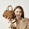 sac à main pour femme d'inspiration vintage en cuir de vachette de première qualité, fourre tout à poignée supérieure, finition mate, sac à bandoulière à sangle unique