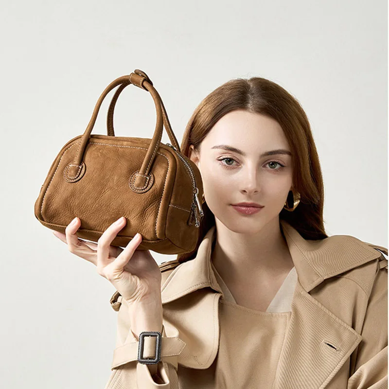 sac à main pour femme d'inspiration vintage en cuir de vachette de première qualité, fourre tout à poignée supérieure, finition mate, sac à bandoulière à sangle unique sac à main pour femme d'inspiration vintage en cuir de vachette de première qualité, fourre tout à poignée supérieure, finition mate, sac à bandoulière à sangle unique