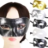 masque pour femmes et hommes, accessoire photo, accessoires de costume de carnaval, accessoires de cosplay, fournitures de fête de bal, demi masque facial, masques d'halloween