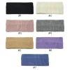 bandeau large tricoté de couleur unie pour femmes, bandeau de sport à rayures verticales, couvre tête coréen ins, chauffe oreilles en laine d'hiver